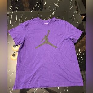 Jordan Purple Tee with Black Graphic
